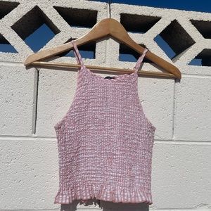 Pink halter top